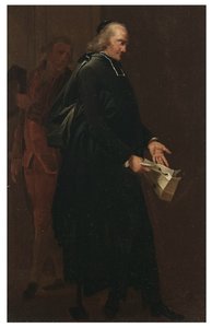 Egy apát kezében egy levél alkotó: Louis Leopold Boilly