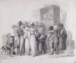 Louis-Léopold Boilly - A szegény macska (vázlat) alkotó: Louis Leopold Boilly