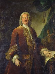 Charles-Francois-Paul Lenormant Tournehem (1684 - 1751), a királyi épületek igazgatója, 1750 körül (olaj, vászon)
