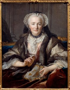 Madame Dange portréja kopogtat F. B. Dange du Fay farmer tábornok felesége – Louis Tocque festménye (1696-1772) 1753 V. 0,83x0,63 m – Anne Jarry, Madame Dange portréja (1721-ben feleségül vette Francois Balthazar Dange du Fay-t (1696-1777))