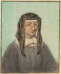 Louise de Marillac (Louise Le Gras) portréja (1591-1660) - Metszet a „” vallástanítás szemmel. Wonderful Album”, Louis Maitrejean és Georget Ramond - Franciaország 1910