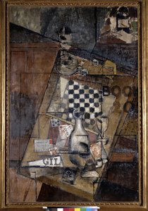 Csendélet sakkkal. Louis Markus festménye, Louis Marcoussis (1878-1941)
