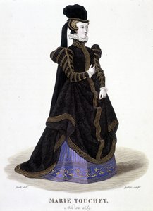 Marie Touchet (1549-1638) portréja. A „Híres nők francia galériájában””