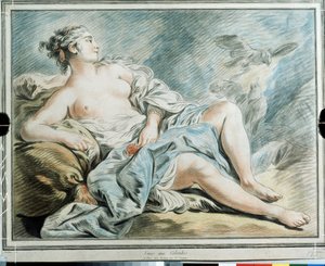 ""Venus aux colombes" (Vénusz galambokkal) Louis-Marin (Louis Marin) Bonnet pasztellje (1743-1793) 18. századi Puskin Múzeum, Moszkva alkotó: Louis Marin Bonnet