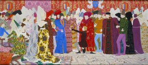 Felhívása a Dauphinhoz, Joan of Arc B sorozatából, 1906 (olaj és aranylevél, vászon) alkotó: Louis Maurice Boutet de Monvel