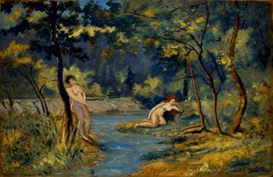 Álló és fekvő nimfák, 1908.
