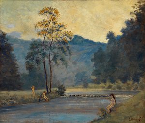 Három lány és a folyó, 1907.