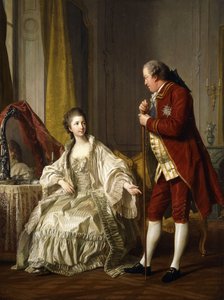 A márki és de Marigny márkinő kettős portréja, 1769 alkotó: Louis Michel van Loo