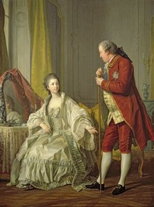 De Marigny márki és felesége, Marie-Francoise Constance Julie Filleul portréja alkotó: Louis Michel van Loo