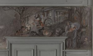 Le repas des comédiens - Jean Coquelin étkezőjének modellje, Villa Longchamp, Neuilly, 1900 körül (olaj)