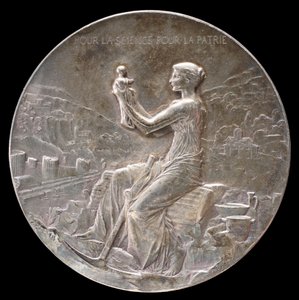 Érem az Athéni Francia Iskola ötvenedik évfordulója alkalmából [előlap], 1898.
