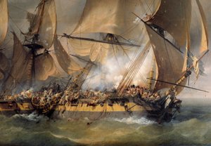 Csata a La Bayonnaise”” francia fregatt és a „”L