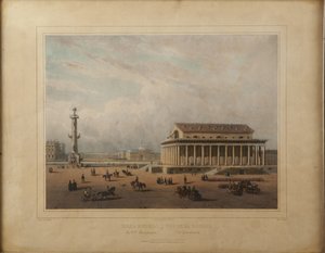 Tőzsde Szentpéterváron, 1840-es évek vége. alkotó: Louis Pierre Alphonse Bichebois