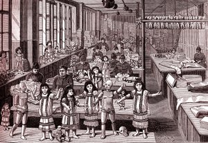 Doll factory, Shipping room, from "La Nature"
