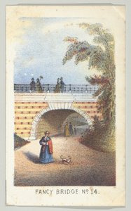 Fancy Bridge No. 14, a Views in Central Park, New York, 3. rész, 1864 sorozatból. alkotó: Louis Prang