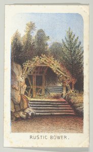 Rusztikus Bower a sorozatból, Views in Central Park, New York, 3. rész, 1864.