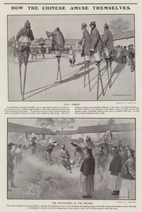 Hogyan szórakoztatják magukat a kínaiak (litho) alkotó: Louis Remy Sabattier