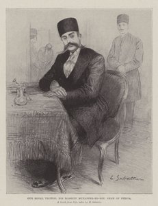 Királyi látogatónk, őfelsége Muzaffer-ed-Din, perzsa sah