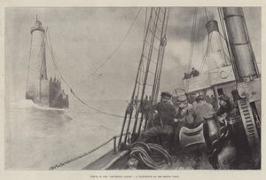 A Drummond-kastély roncsa, egy világítótorony a Breton-parton