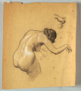 Tanulmány a hajlító akt figuratartó kupáról