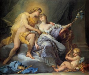Antoine Boizot (1702-1782) Apollo simogató leukothoe festménye 1737 Dim. 1,67 x 2 m. Túrák, Szépművészeti Múzeum