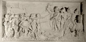 Vendee-háború: Lazare Hoche tábornok (1768-1797) megbékítette a Vendee-t 1796-ban. Alacsony dombormű Simon Louis Boizot (1743-1809) által faragott márványból. 1800. Versailles, vármúzeum