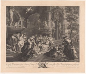 Tuin der Liefde A szerelem kertje (cím a tárgyon) alkotó: Louis Simon Lempereur