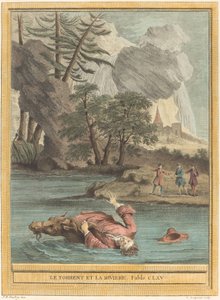 Le torrent et la riviere (A Torrent és a folyó) alkotó: Louis Simon Lempereur after Jean Baptiste Oudry