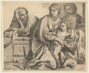 A Szent Család Szent Annával alkotó: Louis Testelin
