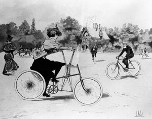 Les Vélocipédistes - Louis Vallet, Bibl. arts deco
