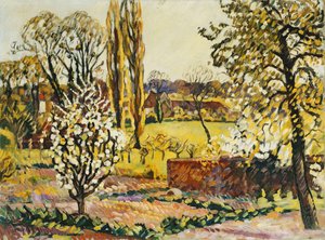 Choisel tája; Choisel tája, 1914 körül (olaj, vászon) alkotó: Louis Valtat