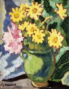 Sárga százszorszép zöld kancsóban; Sárga százszorszép, zöld kancsó alkotó: Louis Valtat