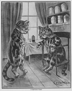 Súlyos eset (metszet) alkotó: Louis Wain