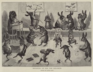 Szakítás az ünnepekre alkotó: Louis Wain