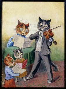 A Mewsical család (sic) alkotó: Louis Wain