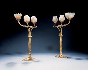 Magnólia lámpák alkotó: Louis and Daum Auguste  Majorelle