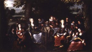 Kerti parti alkotó: Louis de Caullery