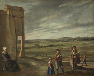 Táj parasztokkal, c. 1640. alkotó: Louis le Nain