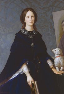 Önarckép, 1865 körül, Louisa Grace Bartolini (1818-1865) festménye, olaj, vászon alkotó: Louisa Grace Bartolini