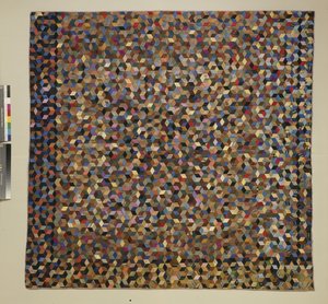 Paplan; "Baby Blocks" (selyem, darabolt) alkotó: Louisa Thompson