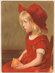 Narancssárga lány alkotó: Louise Breslau