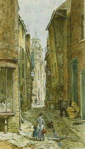 Figurák a Harp Lane-ben, Ludlow,