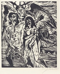 Kiűzetés a Paradicsomból (The Expulsion from Paradise) alkotó: Lovis Corinth