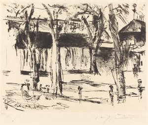 Tiergarten Court with Trees állomás, 19201921. alkotó: Lovis Corinth
