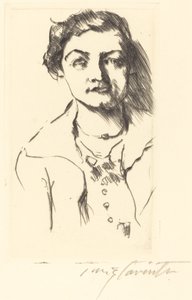 Egy fiatal nő portréja – Anneliese Halbe alkotó: Lovis Corinth