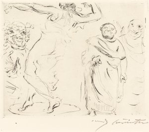 A trimalchiói Gastmahl: pl. XI (Trimalchiói lakoma: pl. XI) alkotó: Lovis Corinth