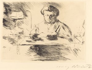 Die Gattin A művész felesége, 1918. alkotó: Lovis Corinth