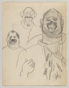 Meghívó Louis Gessler és felesége ezüst esküvői fogadására alkotó: Lovis Corinth