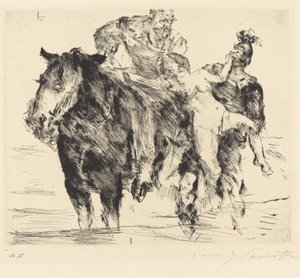 nőrabló (erőszak) alkotó: Lovis Corinth