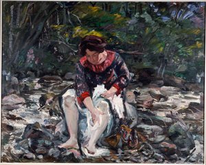 Lány a patakban, 1913 alkotó: Lovis Corinth